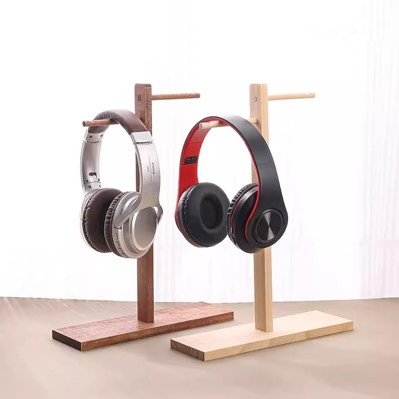 Wood Headphone Stand Earphone  - Headphone Stand Desk ulasan dan harga