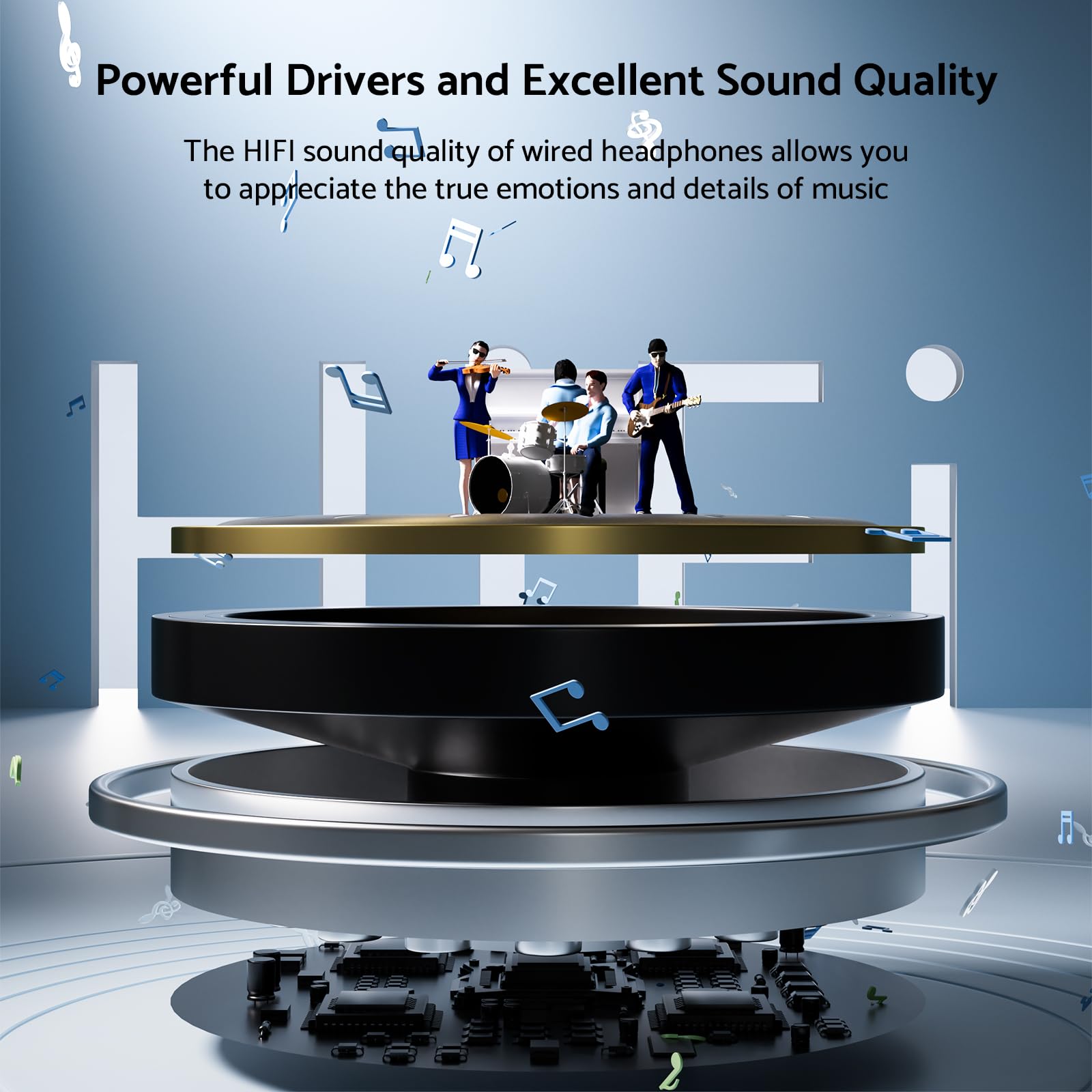 9D Bass Stereo Type C and 3.5m - Audiophile Headphone Wired ulasan dan harga