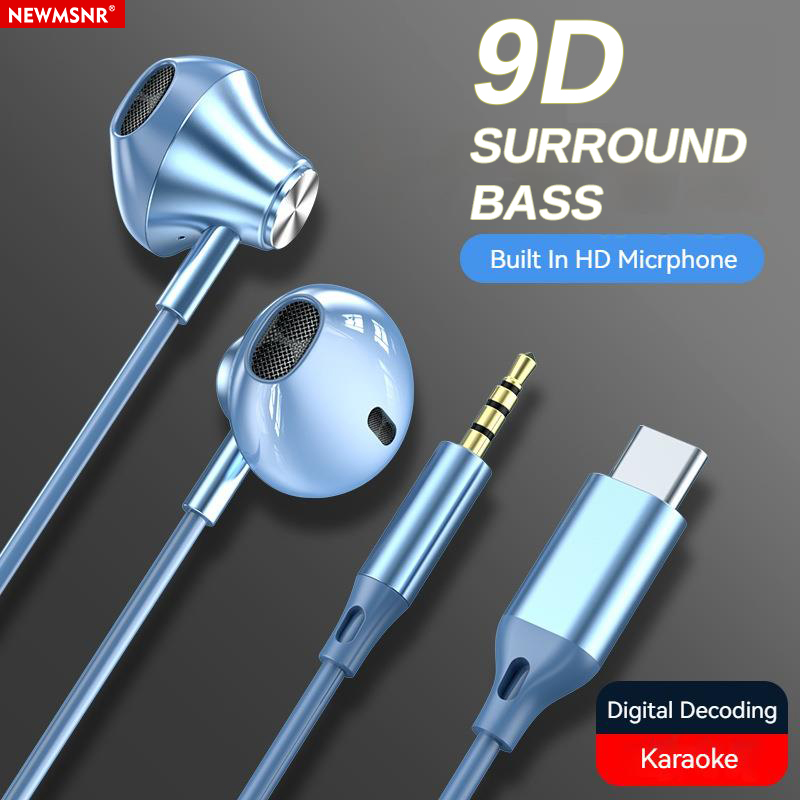 9D Stereo Type C&3.5mm Gaming  - Audiophile Headphone Wired ulasan dan harga