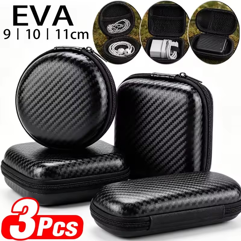 EVA Hard Shell Waterproof Cabl - Headphone Case Hard ulasan dan harga