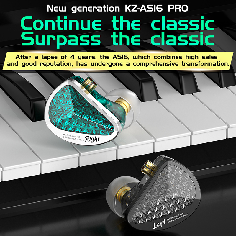 KZ AS16 PRO Wired Headphone 8B - Audiophile Headphone Wired ulasan dan harga